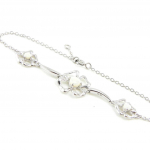 Les Tr&eacute;sors De Lily [I8923] - h&otilde;bedane k&auml;ev&otilde;ru  Goddess Opal  H&otilde;bevalge (roodiumiga kaetud) - 15 mm valge