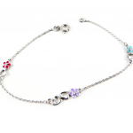 Altesse [L0063] - Bracelet argent 'Iphig&eacute;nie' tutti frutti mitmev&auml;rviline