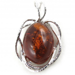 Les Tr&eacute;sors De Lily [N2179] &ndash; h&otilde;bedane ripats  Inspiration  merevaigukollane (roodiumiga kaetud) - 33x23 mm h&otilde;be