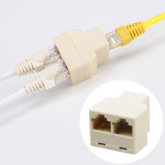 Talos PC House 1-2 Way Dual Female Cat6/5/5e RJ45 Lan Ethernet v&otilde;rgujaoturi adapter one size