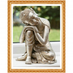 T&auml;ielik &uuml;mmargune 5D DIY teemantmaal  Buddha Religion  3D tikandiga ristpistes maali kaunistus 20X30CM