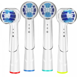 4 tk t&auml;ppis-asendus hambaharjapead koos korkidega Oral B Electric Advance Pro Health Triumph 3D Excel Vitality jaoks 4Pcs Toothbrush Heads