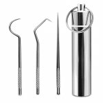 3 tk/komplekt, roostevabast terasest hambaork, suuhoolduse hambaniit, kaasaskantav hambaorki komplekt 3Pcs