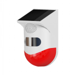 P&auml;ikeseenergial t&ouml;&ouml;tav traadita s&otilde;ltumatu infrapuna liikumisanduri strobe-sireen 120dB alarm 1 punane