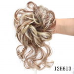 LUPU r&auml;pane Chignon Donut Hair Bun Scrunchies Elastsed juuksen&ouml;&ouml;rid Kummipael S&uuml;nteetiline lokkis juuksepael must pruun kunstjuuksed
