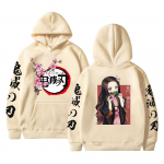 Jaapan Anime Kawaii Demon Slayer Kamado Nezuko Manga Pusad Pusad Topid Pulloverid T&auml;navar&otilde;ivad Unisex Multifilmi dressipluus XS khaki