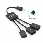 Fonken 3 pordiga C-t&uuml;&uuml;pi USB-adapteri OTG-kaabel USB C 3.0 2.0 isa-USB-mikroema adapteriga USB-jaotur Samsung Xiaomi Huawei jaoks Micro USB Interface