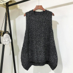S&uuml;gis- ja talveriided Paks villane vest Naiste kootud vest lahtine suur &uuml;mar kaelus metsvesti pikas osas One Size must
