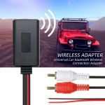 Auto juhtmevaba Bluetooth AUX-adapter HIFI stereoheli muusika vastuv&otilde;tja 2RCA liides v&otilde;i USB 3,5 mm pistikupesaga heliliin auto k&otilde;lari jaoks