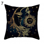 Talos Yoga OM s&uuml;mbol Sun Moon Star padjap&uuml;&uuml;r v&ouml;&ouml;padja kate Autodiivan kodusisustus