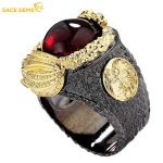 SACE GEMS Luksuslik vasesulamist tsirkoon pulmakihlus mehe s&otilde;rmus ehe kingitus 8 must