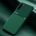 Nahast magnet&uuml;mbris Huawei P30 Pro Lite P20 P40 Honor 20 10 8X 10X Lite P30Pro P30Lite P20Lite jaoks Sisseehitatud metallplaadi katted For Huawei P30 Pro roheline