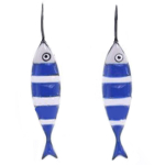 Les Tr&eacute;sors De Lily [Q5819] &ndash; disainitud liiprid  Lilipoupettes  (sardiinid) sinine valge - 33x8 mm sinine