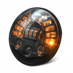 7-tollised 85 W LED-esituled Jeep Wrangler JK TJ LJ 1997-2018, DRL-iga, k&otilde;rge/madal must