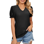 YYFS naistemood vabaaja suve kevade &uuml;hev&auml;rvilise tr&uuml;kiga l&uuml;hikeste varrukatega V-kaelusega pluusid ja s&auml;rgid S