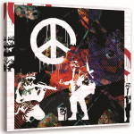 L&otilde;uenditr&uuml;kk Banksy Peace Street Art 30x30 mitmev&auml;rviline