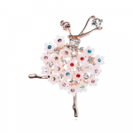 Blucome uus Rhinestone'i balletipross naistele Barokk Trendikas Elegantne Rings&otilde;lgi N&otilde;elad peo pulmakingitused valge