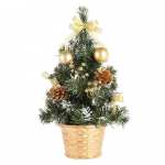 Kunstlik lauaplaat Mini j&otilde;ulupuu kaunistuste festivali miniatuurne puu 30cm One Size kuld