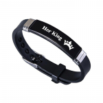 Tema kuninganna, tema kuningas paari k&auml;ev&otilde;rud, mis sobivad armunud punutud k&auml;ev&otilde;ruga, kohandavad silikoonkinke