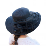 (Projektor)Naiste organza kiriku v&otilde;luv pulmapidu, lilledega pulmam&uuml;ts, suure &auml;&auml;rega valamum&uuml;ts One Size must