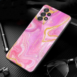 &Uuml;mbris Samsung Galaxy A71 A51 A41 A12 A21s A23 A52 A72 A22 A03s A52s A53 A73 A32 A33 A13 Beauty marmorist kullatekstuuriga Quicksan For Samsung A03s