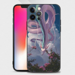 Telefoni kest iPhone 14 13 12 11 Pro Max Mini Xs Max Xr X 7 8 Plus 6s pehme silikoon&uuml;mbrise kate Fundas Anime Spirited Away For iPhone 6 6S Plus