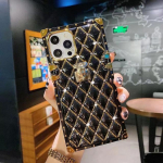 Luksuslik br&auml;ndi 3D Glitter Diamond Square Lattice nahast telefoni&uuml;mbris iPhone 13 12 Pro Max 11 7 8 Plus X Xs Xr 11 Se 2020 kaanele for iphone 12MiNi roheline