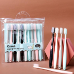 Pehme igemekaitse hambahari Macaron hambaharjakomplekt