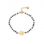 Roostevabast terasest k&auml;ev&otilde;rud, neljaleheline ristikhein Klassikaline mood roosa kullav&auml;rvi k&auml;ev&otilde;ru naistele peened moeehted pulmapeo kingitused Four-leaf Clover kuld