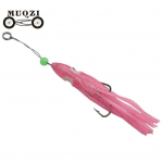 16 cm/8g silikoonist kalmaari s&ouml;&ouml;t Sharp Vivid kahekordse konksuga kaheksajala seeliku s&ouml;&ouml;daga kalap&uuml;&uuml;giriist valge