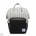 Disain Stripe Splicing m&auml;hkmekott Baby m&auml;hkme vahetamiseks emmekott oranž