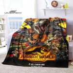 Jurassic Parki vooditekid Kodu Reisimine T&auml;iskasvanutele m&otilde;eldud flanelltekk diivanvoodi jaoks Elutoa diivan Lapsed Hoia soojas King-size 150x180cm