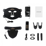 N&auml;o kaela silikoon n&auml;omask 240LEDs infrapunavalgusega nahka noorendav kortsudevastane kirgastav 3D LED valgusega fototeraapia mask Face+Mask