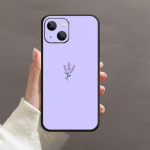 Violetse kunstiga telefoni&uuml;mbris iPhone'ile Samsung Galaxy Redmi Xiaomi Oppo OnePlus Note SA 7 8 9 10 11 12 13 14 20 21 22 23 53 54 Pro Max Plus Ultra TPU Soft iPhone 6 or 6S