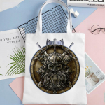 viking vikingo wikinger poekott bolsa bolsas de tela korduvkasutatav ostul&otilde;uend toidupoekott kokkupandav riidest haarats 24*26cm