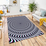 3D Vortex Illusion vaip elutuppa, magamistuppa, k&ouml;&ouml;givaiba, libisemiskindlat p&otilde;randavaip. 40x120cm
