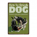 Koerareeglid Bulldog Bokser Beagle Great Dane Metal Sildid Armas tinaplakat Kodukaunistus Pubibaar Aed Seinakunst Raud-tinamaaling 20x30cm