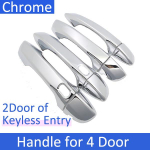 for Volkswagen VW T-Cross C11  2022 Durable Chrome Door Handle Cover Trim Car Cap Accessorie Styling decor Keyless for Front