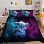3D Star loomade voodipesu Tekikott Padjap&uuml;&uuml;r 2 v&otilde;i 3 loomaprindiga mikrokiust kangast &uuml;heinimesevoodi kaheinimesevoodiga pestav &uuml;lipehme voodipesu DE 100x135cm
