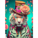 Teemantmaaling Lill Tiiger &Scaron;okolaad Koer &Ouml;&ouml;kull Hunt Mosaiik Loom t&auml;isruudukujuline &uuml;mmargune 5D DIY Teemanttikandid K&auml;sit&ouml;&ouml; Full Round 20x30CM