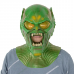 Roheline Goblini mask Superkangelase kiiver Lateks t&auml;ismask Halloween Cosplay peorekvisiidid Aksessuaarid