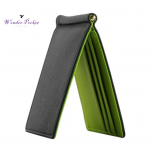 Unisex &uuml;li&otilde;huke Magic Money Clip Kunstnahast kaardihoidja Bifold minirahakott roheline