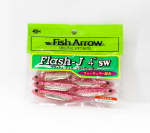 Fish Arrow Soft Lure Flash J SW 4 Inch 5 Piece per pack #101 (9662)