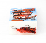 Zman Chatterbait Mini Max uppuv peibutis 1/2 untsi Fire Craw (9375)