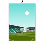 Minimalistlik Inglismaa jalgpallistaadion Pride Park plakatid ja tr&uuml;kised Seinakunst L&otilde;uend Maalimine Seinapildid Elutoa sisekujundus A4 21X30cm No Framed