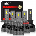 2tk H1 H4 H7 LED Canbus H8 H11 9005 HB3 9006 HB4 9012 Hir2 Turbo Led esitule pirn 130W 32000LM 12V 24V 6500K automaatlampide komplekt H1