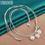 925 Sterling Silver Rose Snake Chain kaelakee Kaunid ehted 50cm