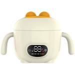 Nutikas termostaadikauss beebitoidulisandiga kauss Multifunktsionaalne isolatsioonikauss lastele laetav helekollane v&auml;rv