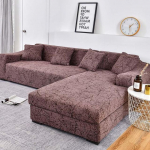 L-kujuline nurgatool Longue Diivan Cubre Diivan Elastne Diivani Katted Elutoa venivad diivanikatted 3-seater 190-230cm