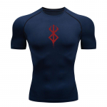 Anime Berserk Guts Meeste kompressioons&auml;rk Fitness Sport Jooksmine Tight J&otilde;usaalis&auml;rgid Topid Tee Suvine M